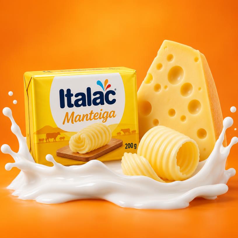 Manteiga e queijo Italac